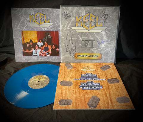 Keel BACK IN ACTION Vinyl, signed by the band