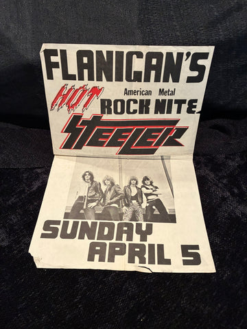 STEELER - Original 1981 Poster/Songlist