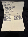 STEELER - Original 1981 Poster/Songlist