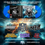 KEELWORLD: Double Album, Blue Vinyl, signed by Ron Keel