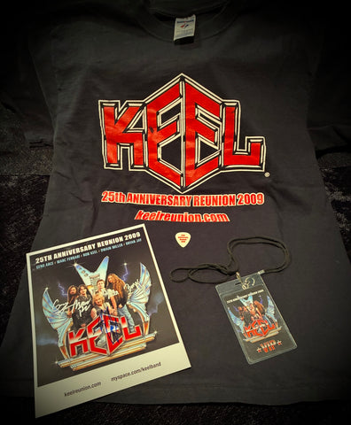KEEL 2009 Reunion Pack with laminated pass, pic/pick, t-shirt