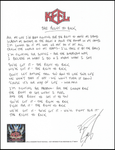 THE RIGHT TO ROCK Handwritten Lyrics